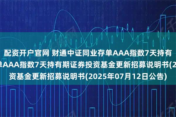 配资开户官网 财通中证同业存单AAA指数7天持有期: 财通中证同业存单AAA指数7天持有期证券投资基金更新招募说明书(2025年07月12日公告)